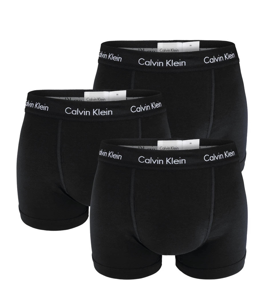 CALVIN KLEIN - 3PACK Cotton stretch classic čierne boxerky z organickej bavlny