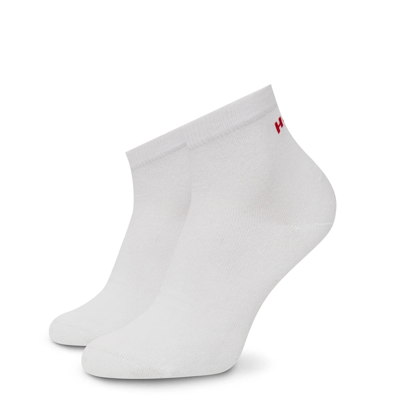 HUGO - ponožky 2PACK biele členkové ponožky s logom HUGO - limitovaná edícia (HUGO BOSS)