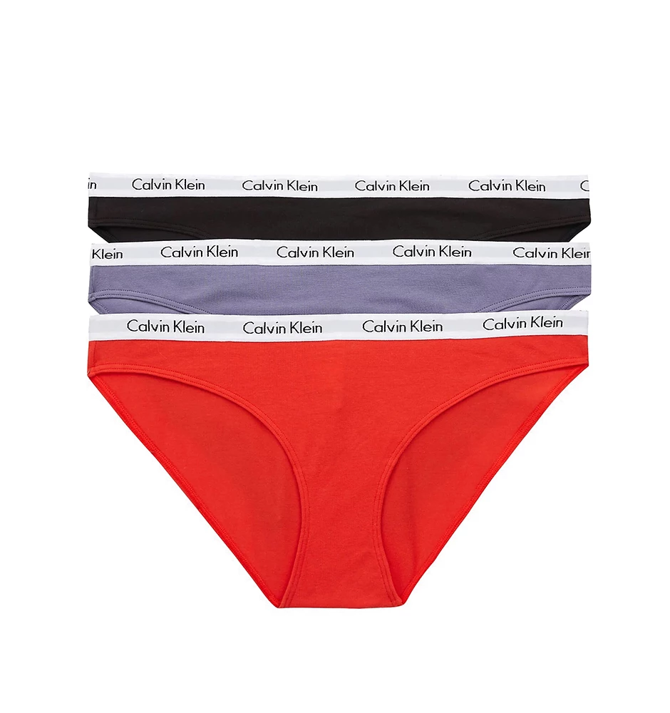 CALVIN KLEIN - nohavičky 3PACK cotton stretch tuscan color - special limited edition