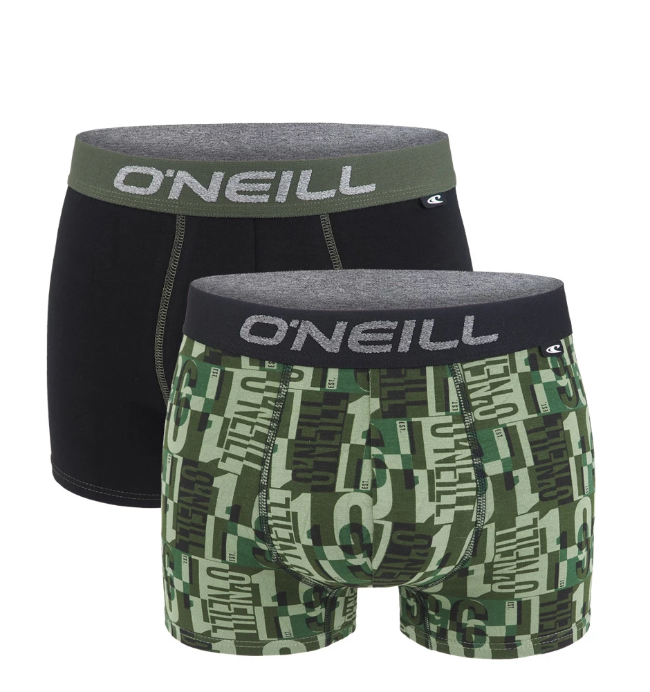 O'NEILL - 2PACK army green 1952 boxerky z organickej bavlny