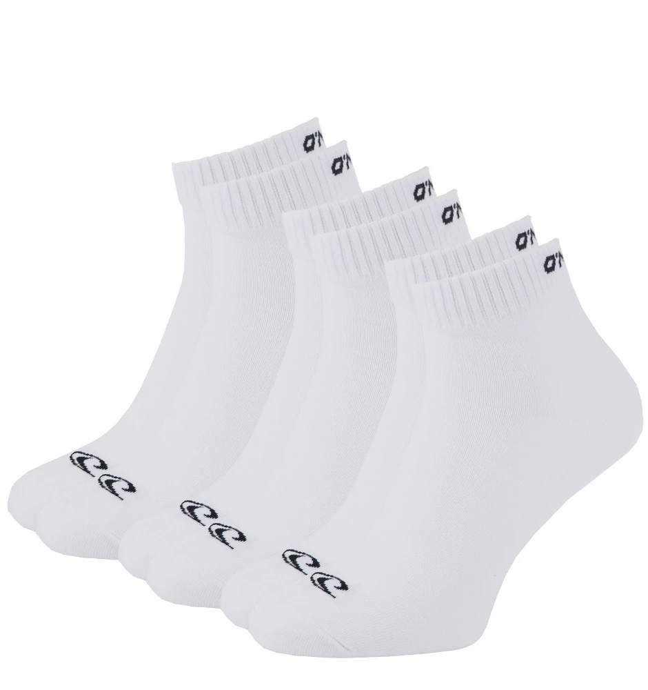 O'NEILL - 3PACK quarter white ponožky