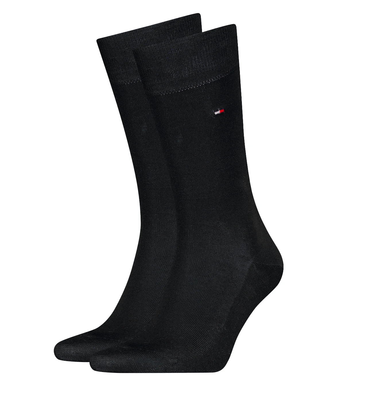 TOMMY HILFIGER - TH logo Fill D`Ecosse čierne podkolienky - limitovaná edícia