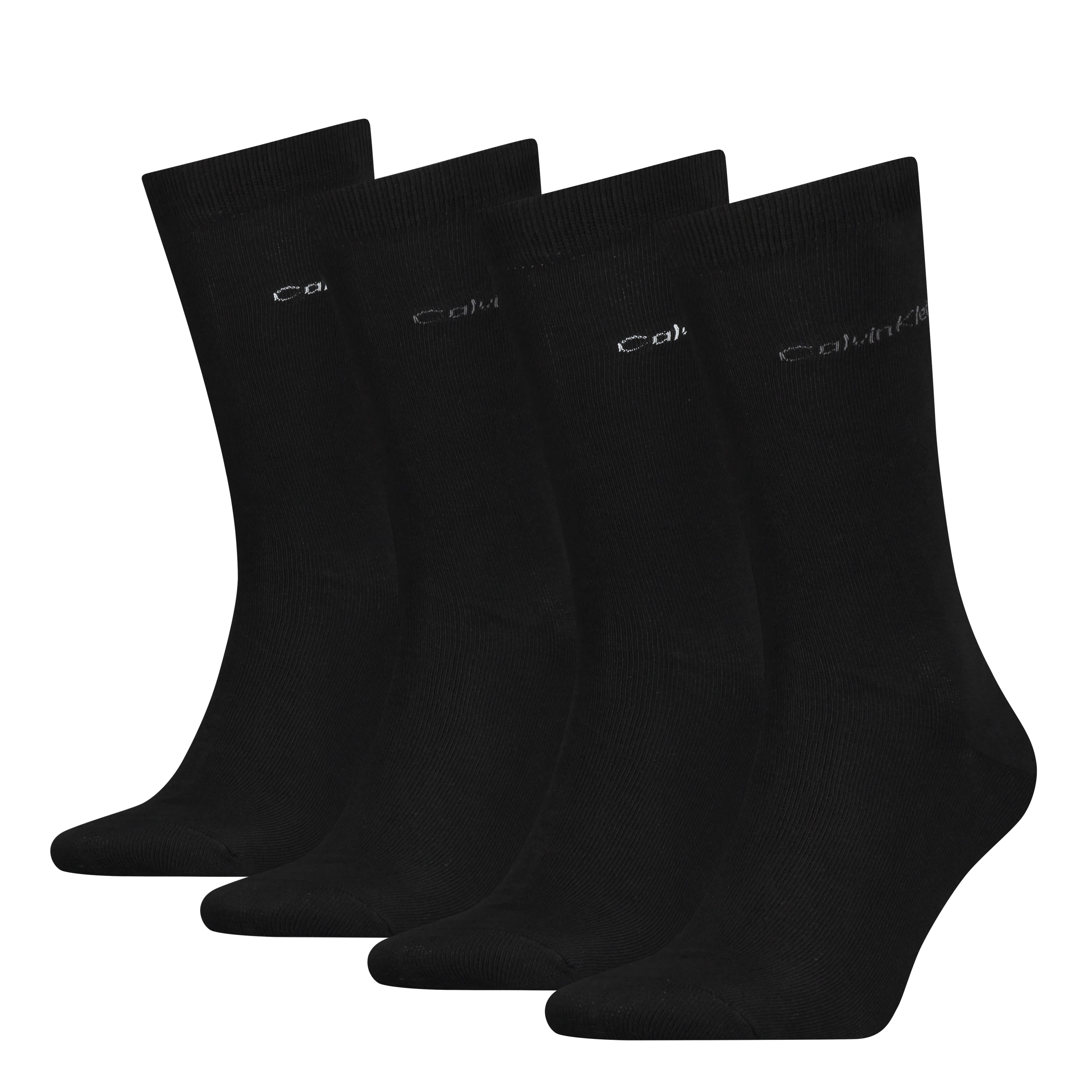 CALVIN KLEIN - ponožky 4PACK stripe tin black logo v darčekovom balení