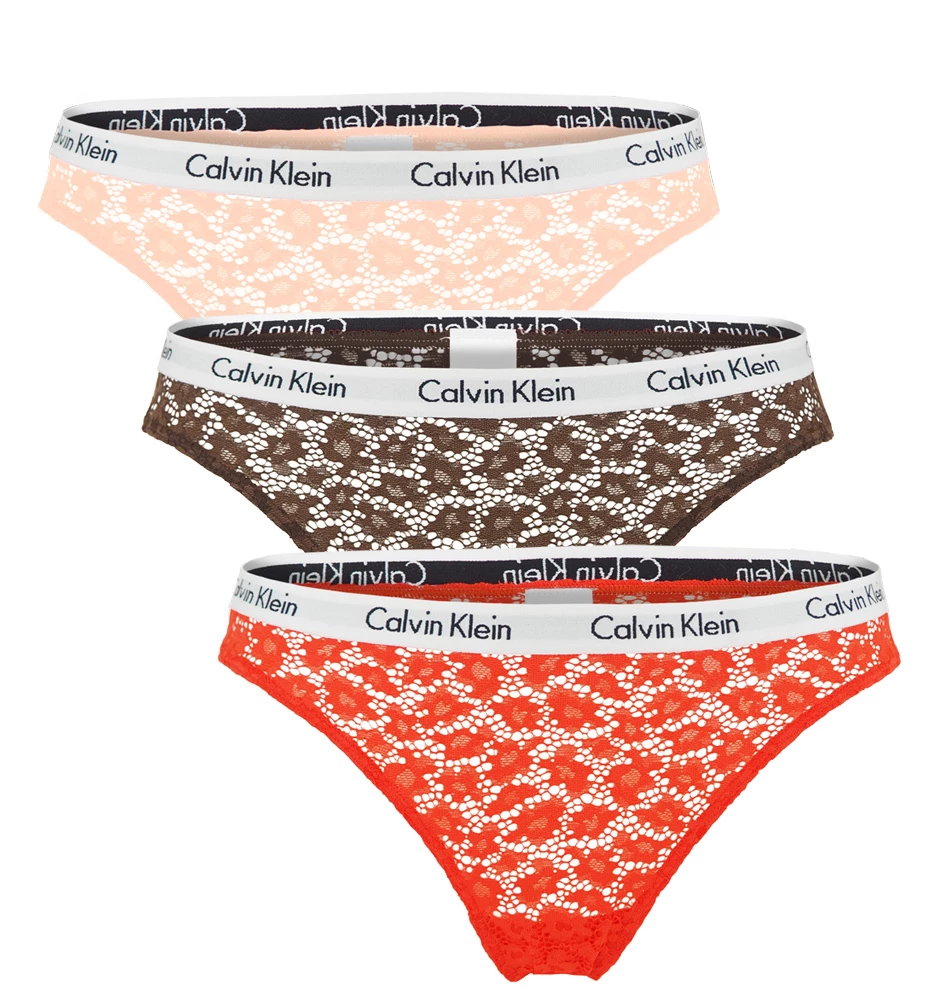 CALVIN KLEIN - brazilky 3PACK carousel moon color - special limited edition