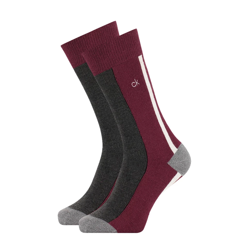 CALVIN KLEIN - luxury color blocked watson red ponožky