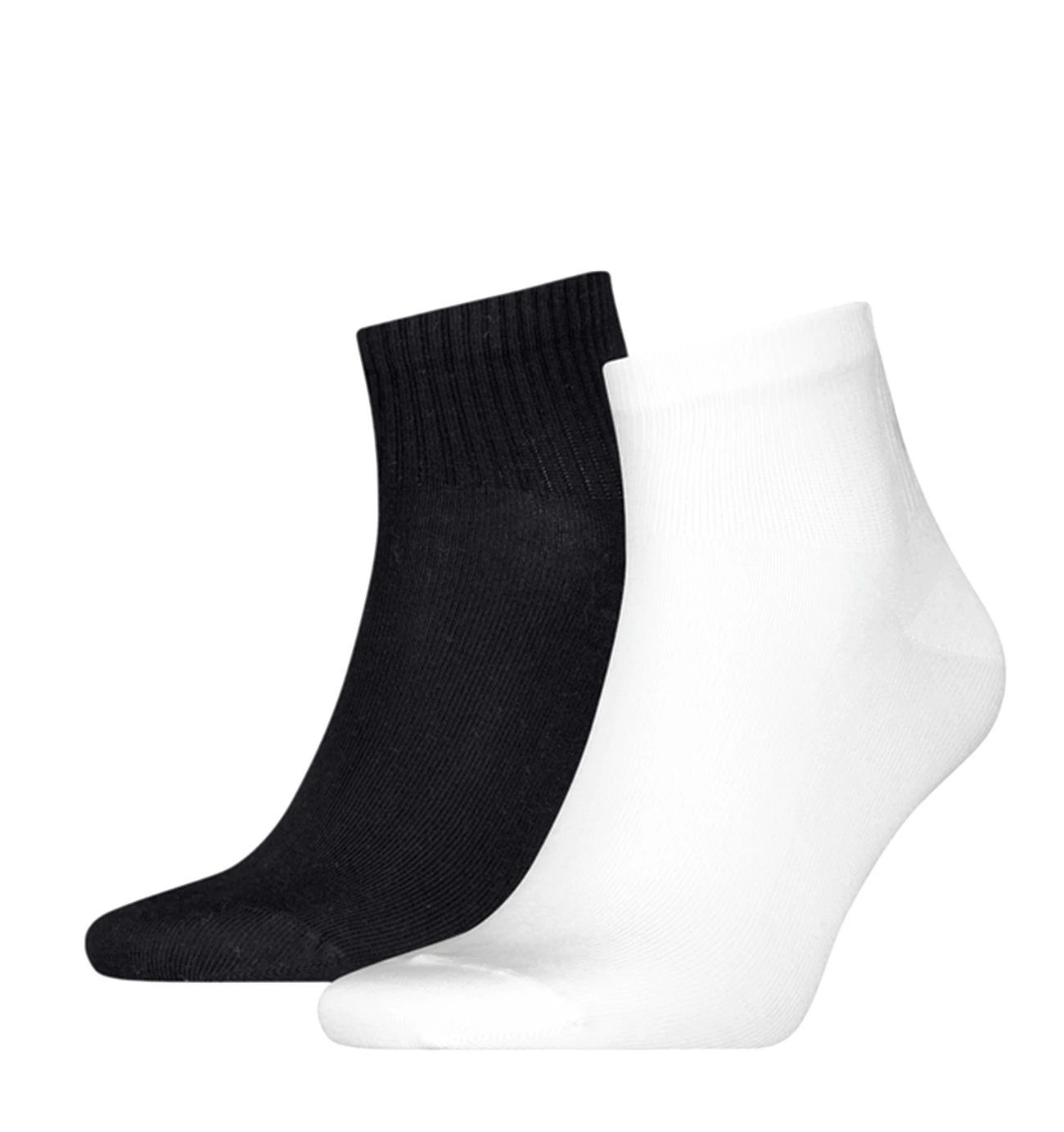 CALVIN KLEIN - ponožky 2PACK CK Jeans black & white s logom