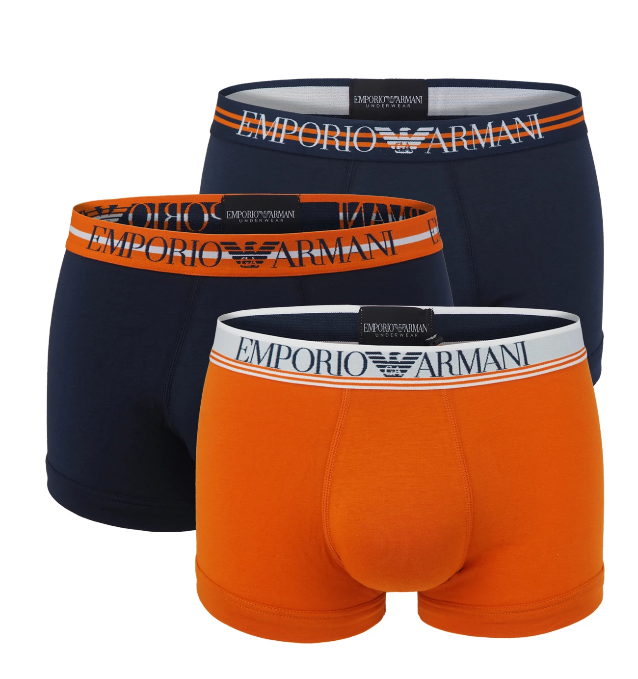 EMPORIO ARMANI - boxerky 3PACK stretch cotton fashion ocra Armani logo - limited edition