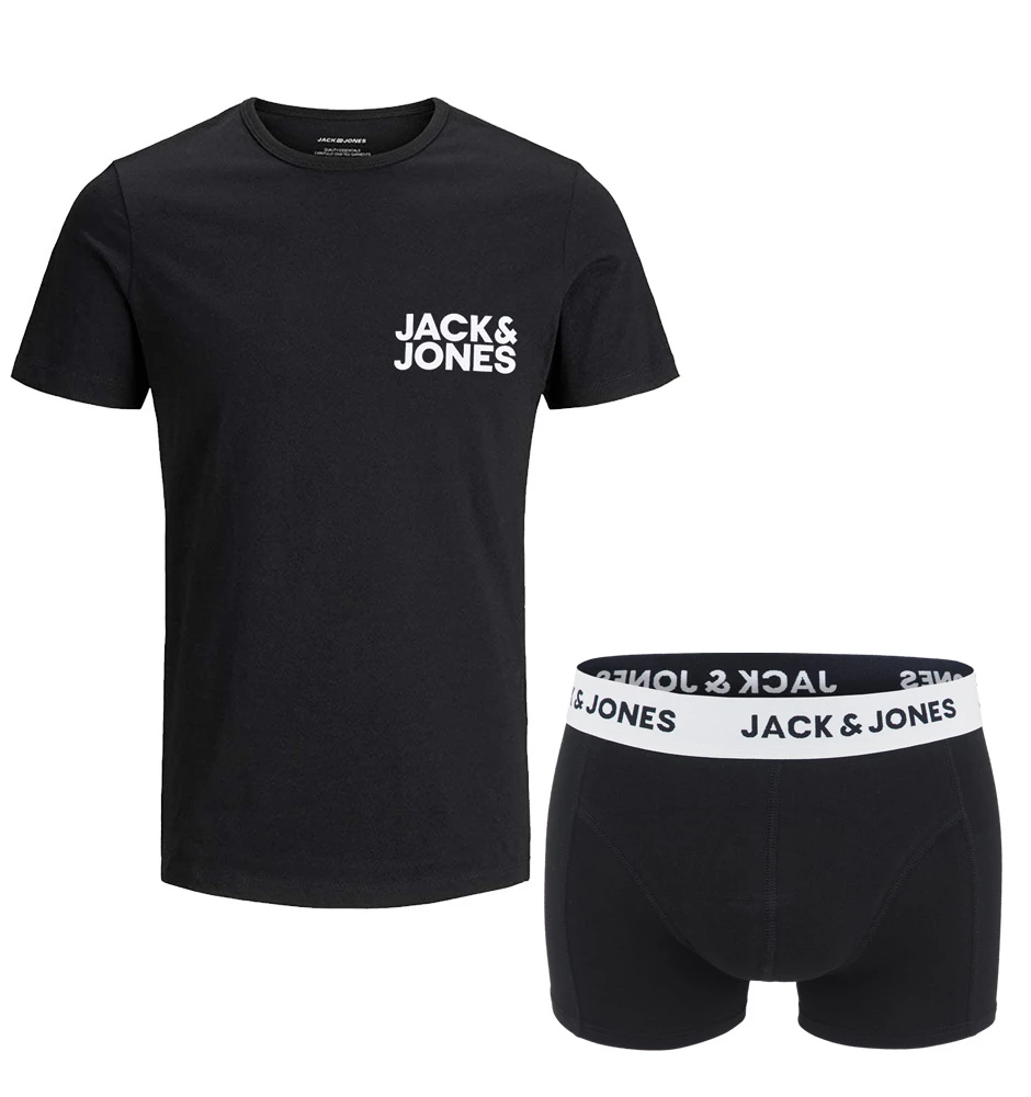 JACK & JONES - tričko a boxerky (pyžamový set) z organickej bavlny
