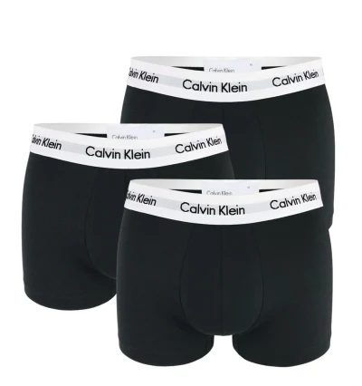 CALVIN KLEIN - boxerky 3PACK cotton stretch black accent everyday essentials-M (81-86 cm)