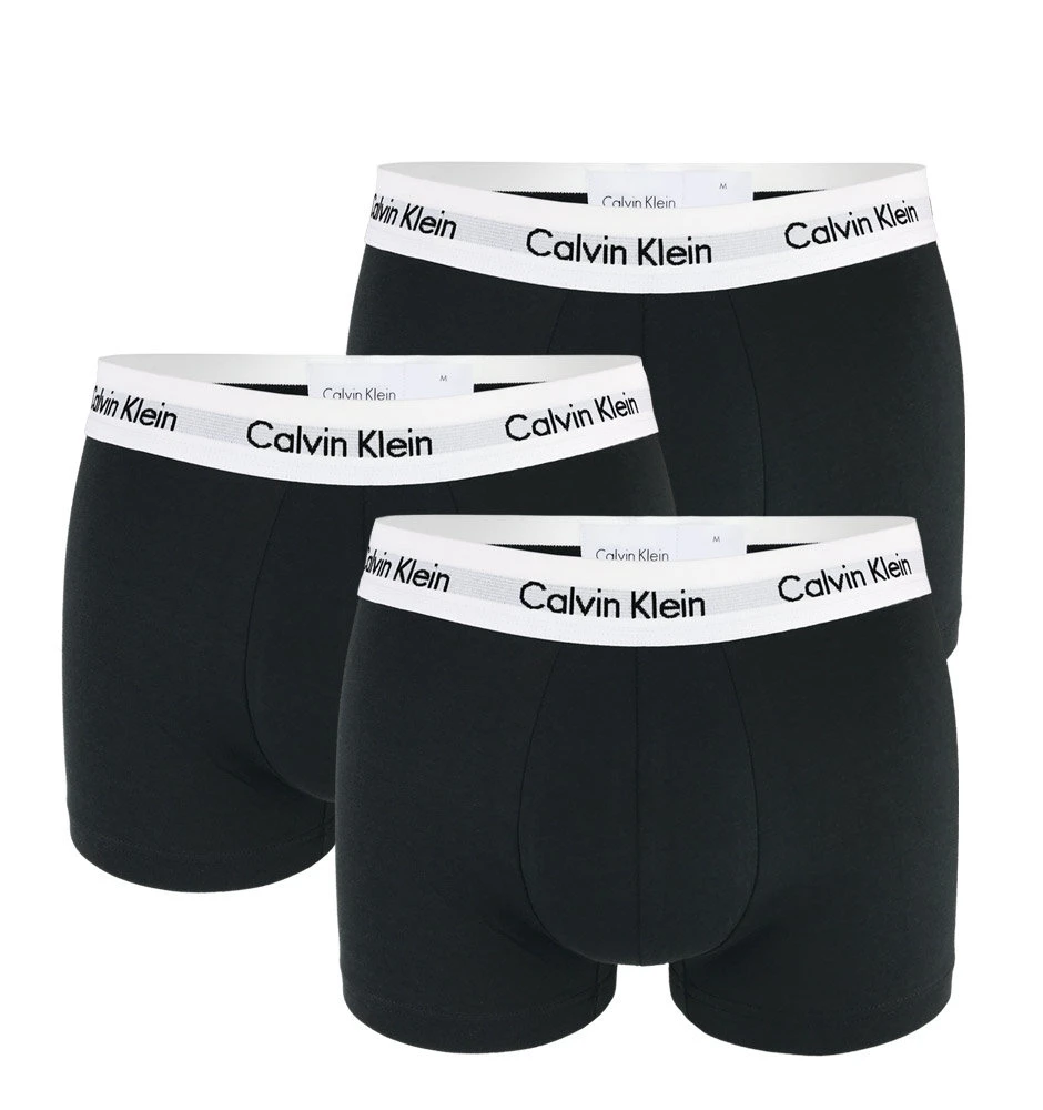 CALVIN KLEIN - boxerky 3PACK cotton stretch black accent everyday essentials