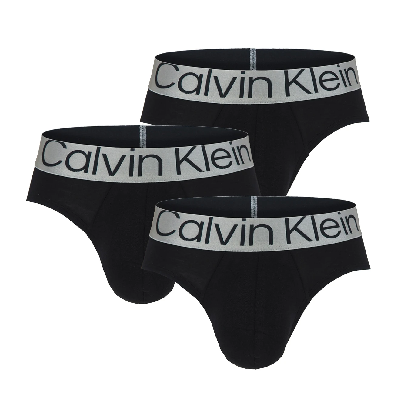 CALVIN KLEIN - slipy 3PACK steel black - limitovaná edícia