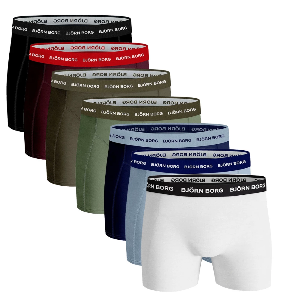 BJÖRN BORG - 7PACK essential color mix boxerky