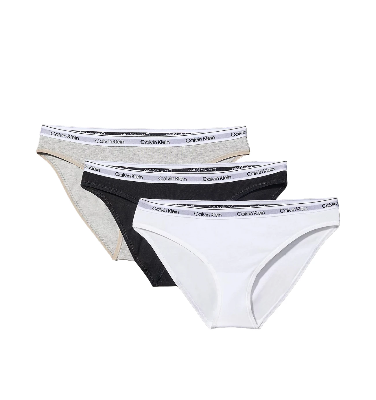 CALVIN KLEIN - nohavičky 3PACK Modern logo signature core colors everyday essentials