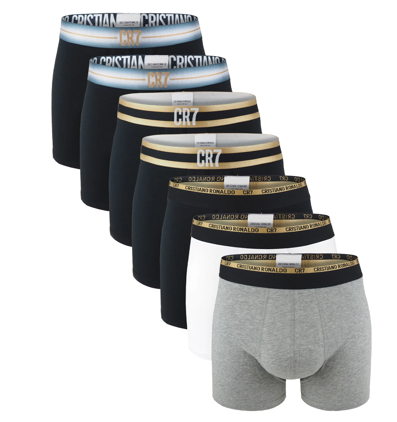 CRISTIANO RONALDO CR7 - boxerky 7PACK - 10 YEARS ANNIVERSARY collection v darčekovom balení - limitovaná edícia