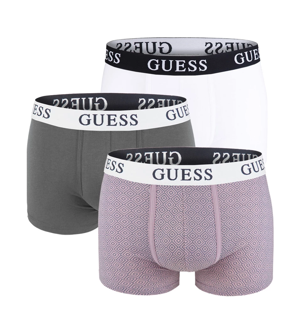 GUESS - 3PACK Guess modern diamond boxerky z organickej bavlny - limitovaná edícia