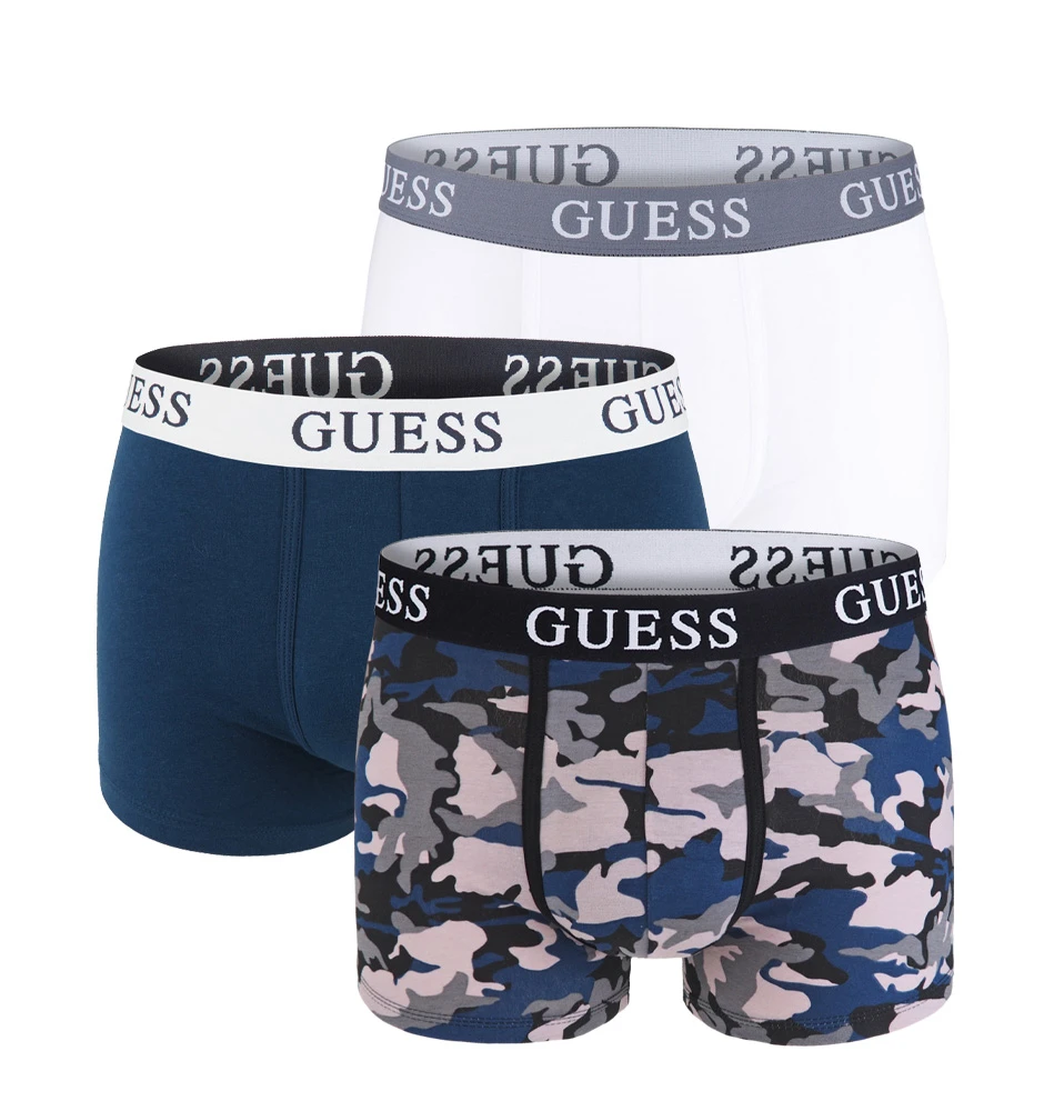GUESS - 3PACK Guess modern color camouflage boxerky z organickej bavlny - limitovaná edícia