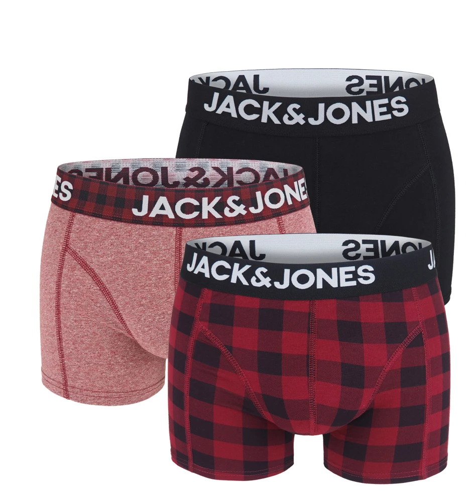 JACK & JONES - 3PACK Jack monty boxerky z organickej bavlny