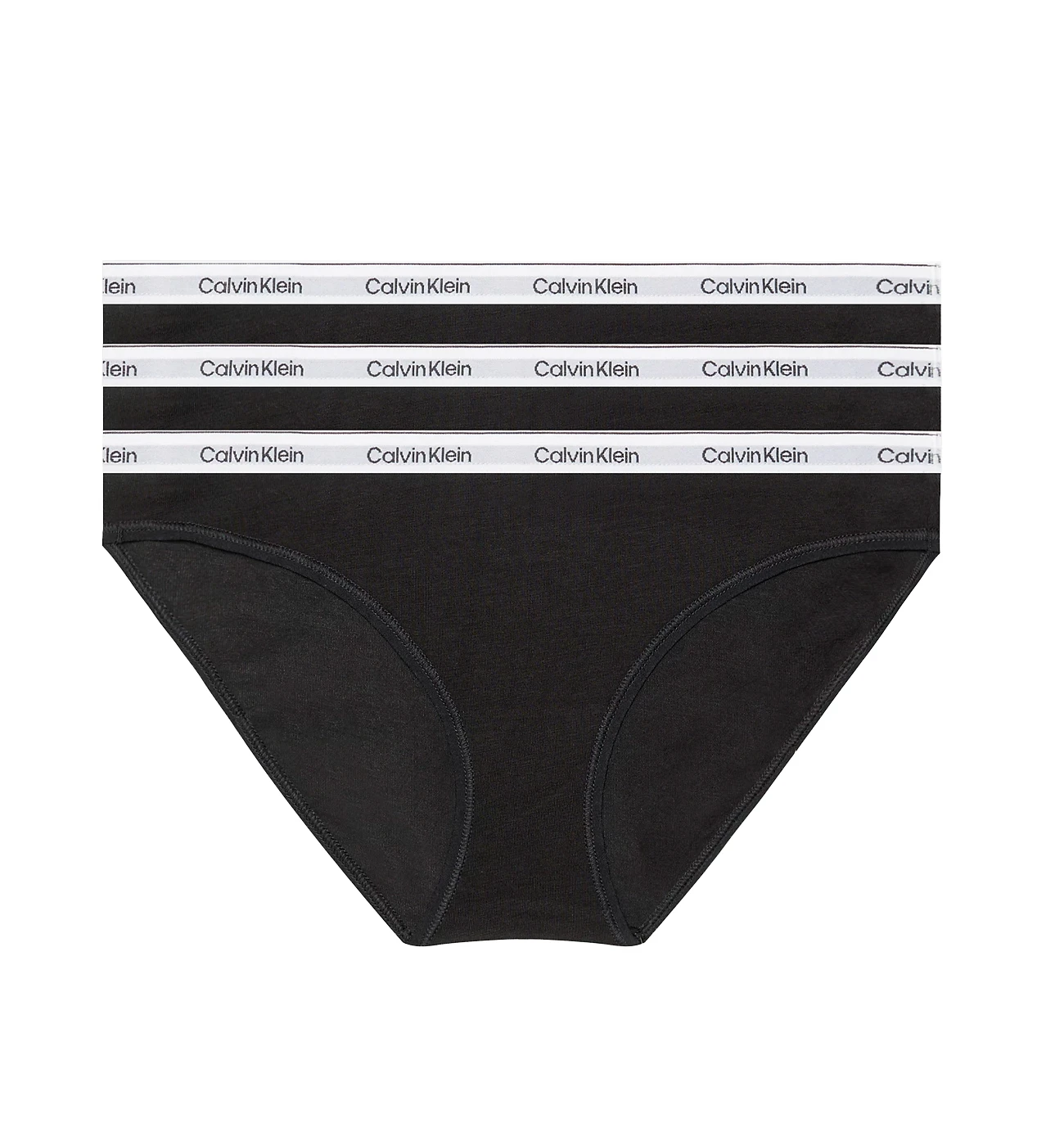 CALVIN KLEIN - nohavičky 3PACK Modern logo stretch cotton black combo - limitovaná edícia