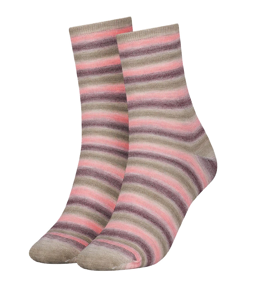 TOMMY HILFIGER - multicolor gradient sand dámske ponožky