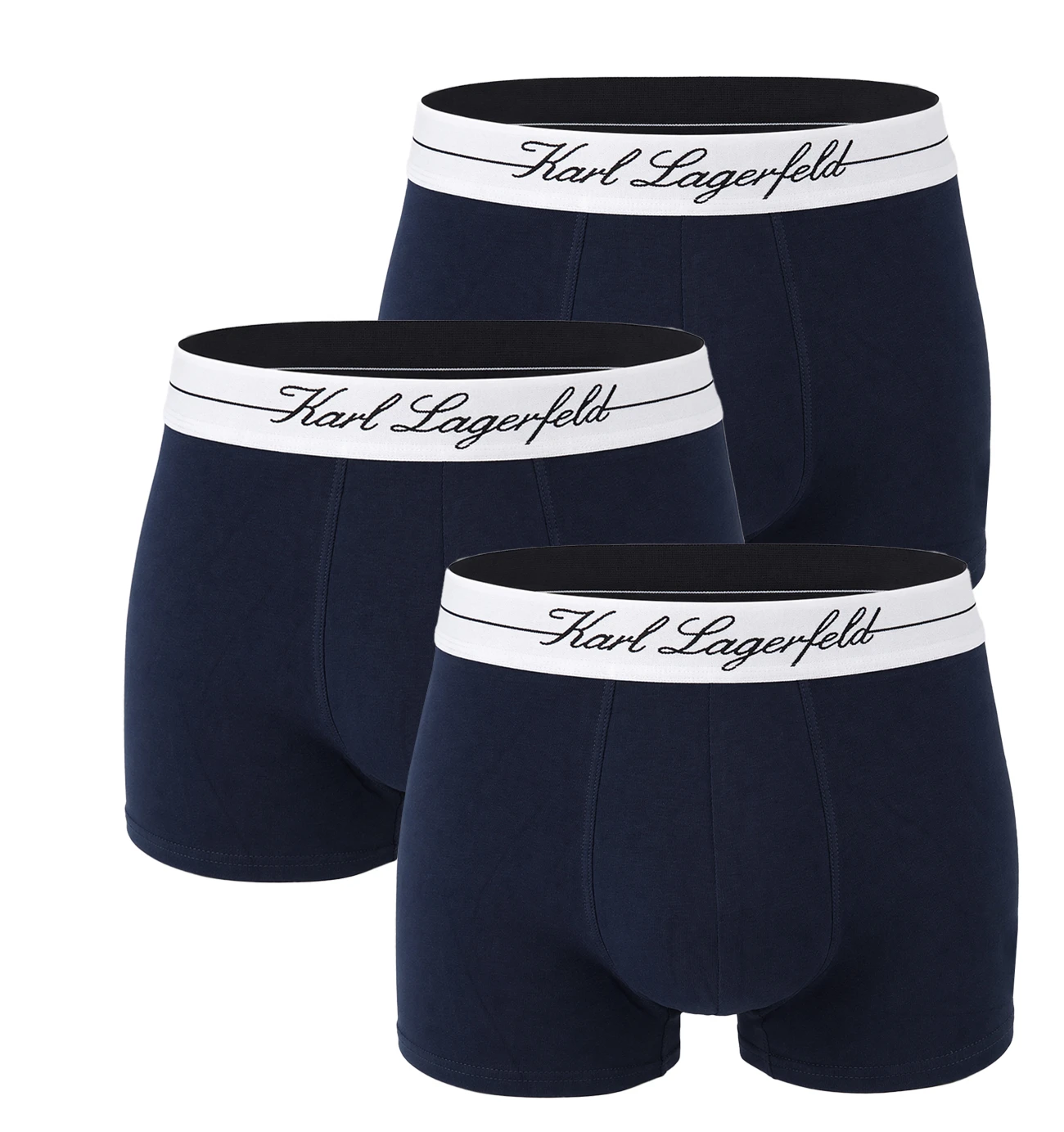 KARL LAGERFELD - boxerky 3PACK hotel KARL lyocell navy tones