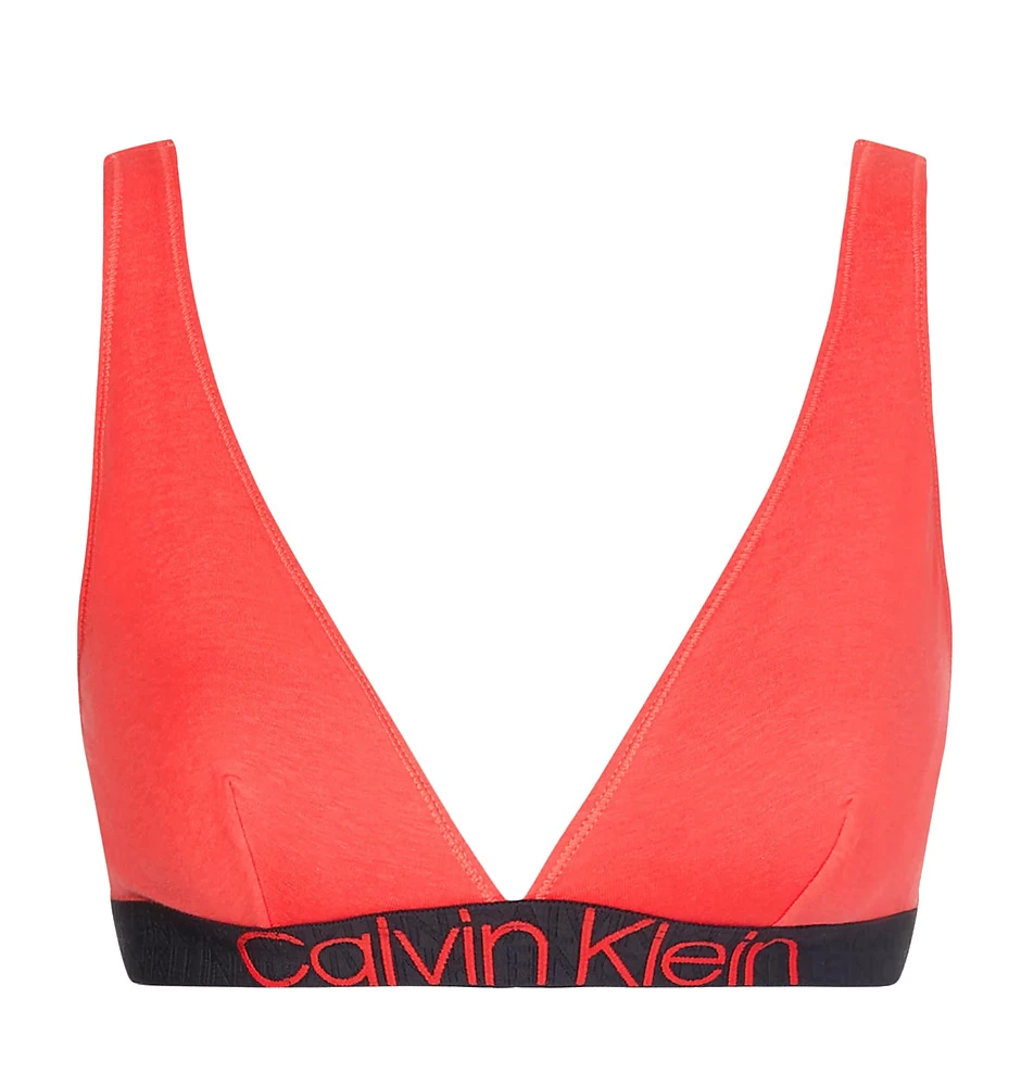 CALVIN KLEIN - punch pink color unlined triangle podprsenka