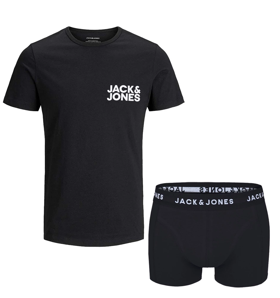 JACK & JONES - tričko a boxerky (pyžamový set) z organickej bavlny