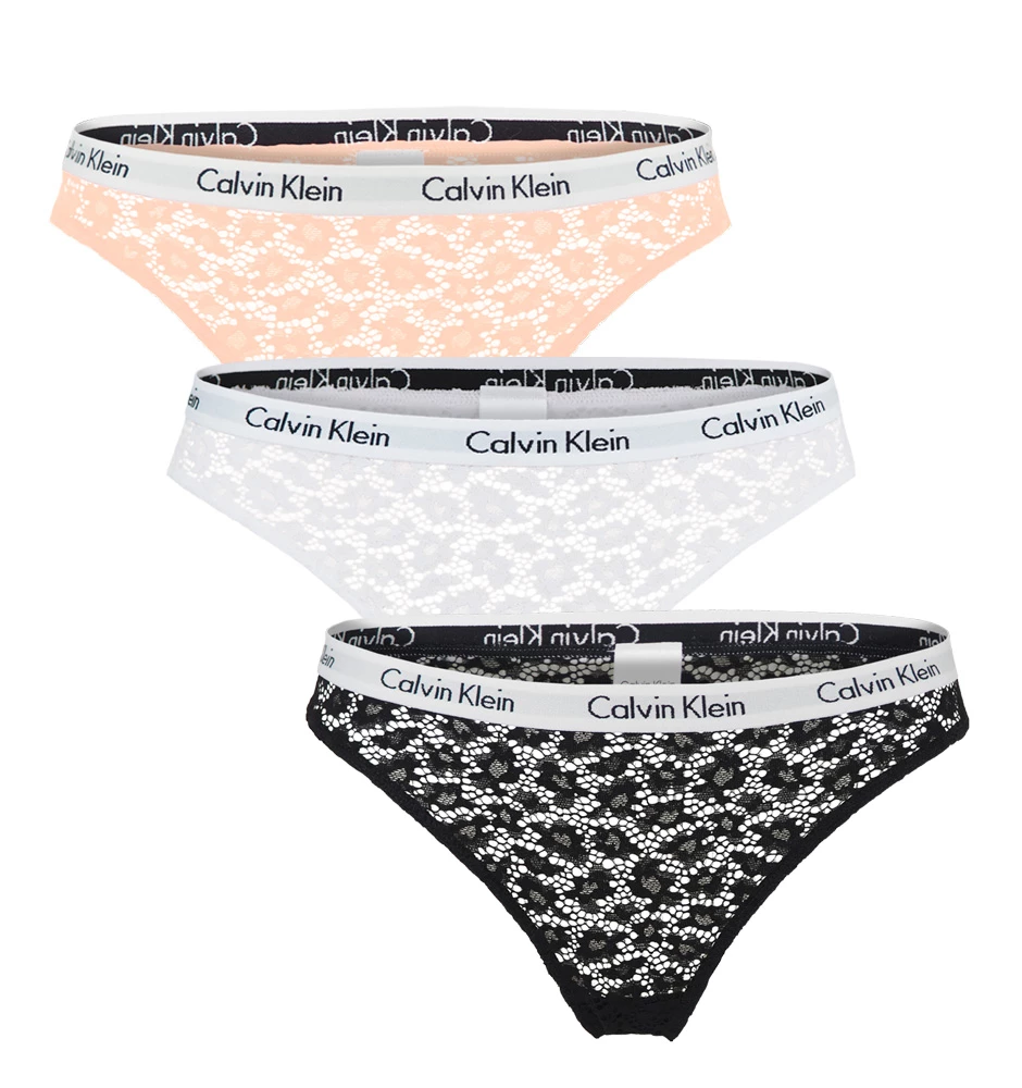 CALVIN KLEIN - nohavičky 3PACK carousel nymph color - special limited edition