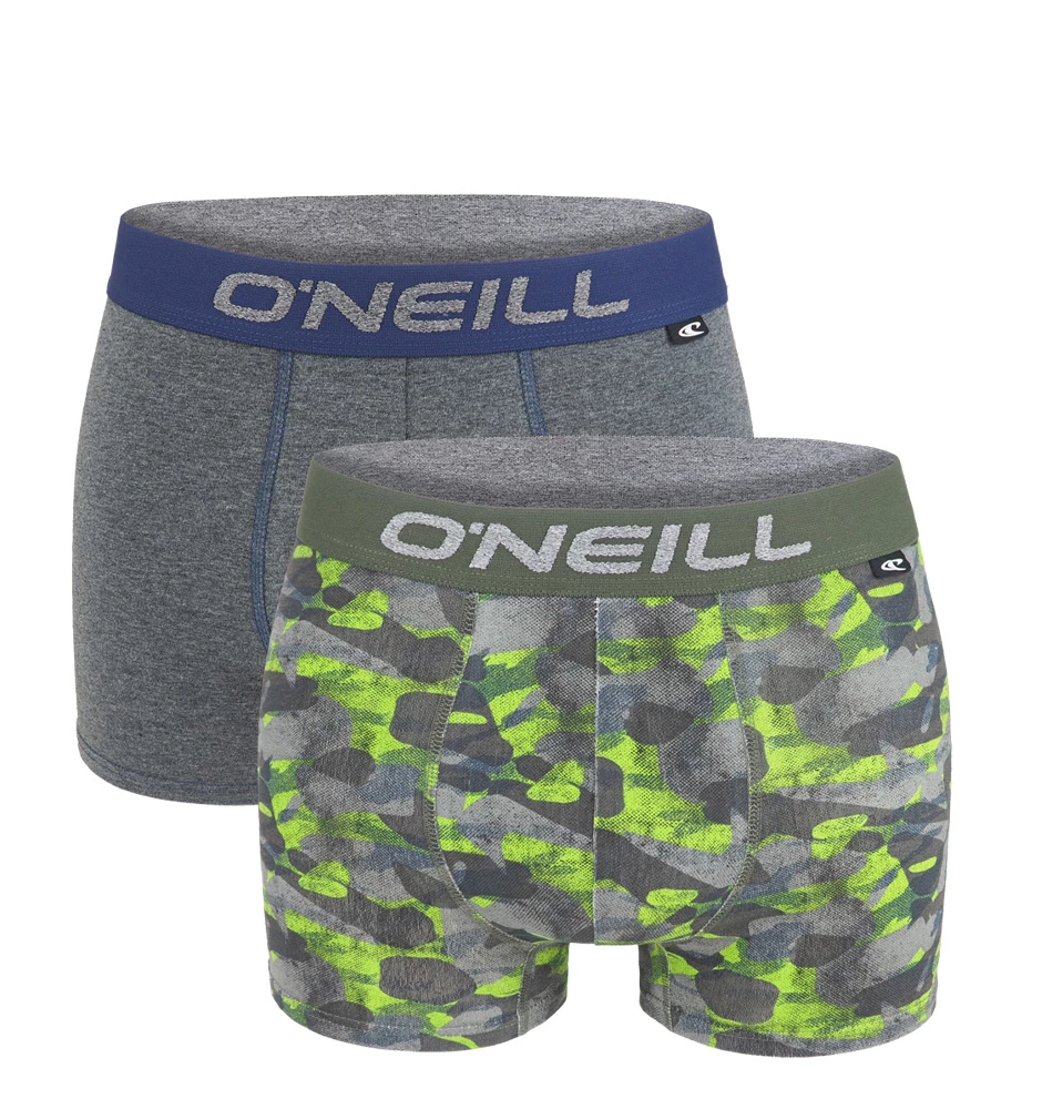 O'NEILL - 2PACK grey & green boxerky z organickej bavlny