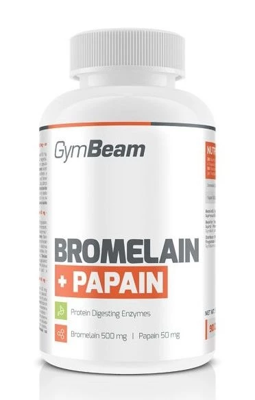 Bromelain + Papain - GymBeam 90 kaps.