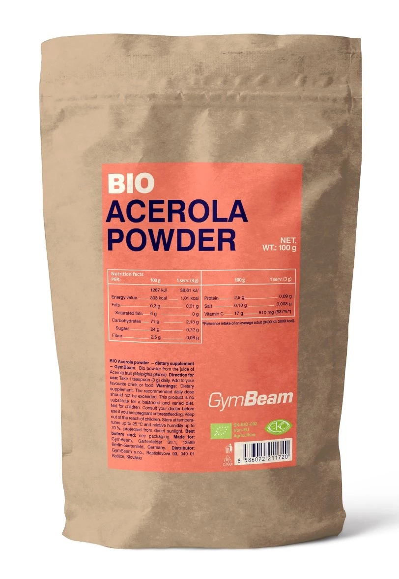 Bio Acerola Powder - GymBeam 100 g