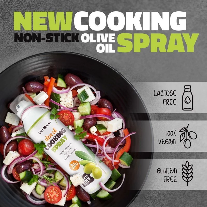 Sprej na pečenie: Olive Oil Cooking Spray - GymBeam 201 g