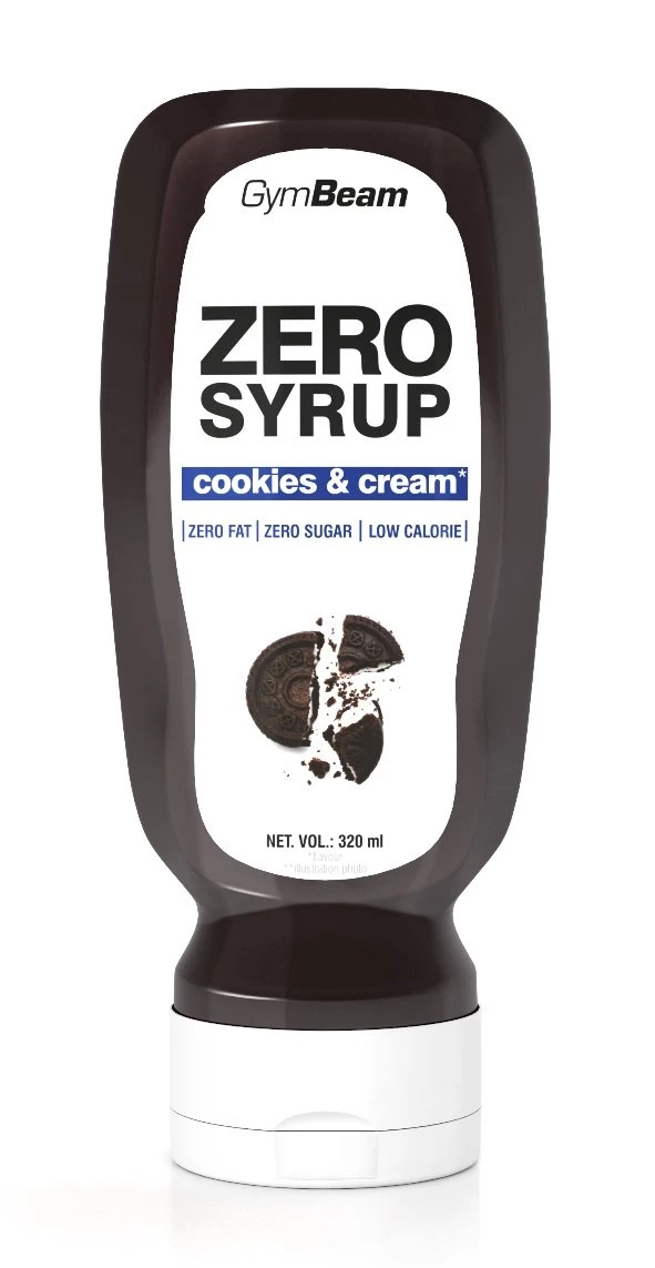 Zero Syrup 320 ml. - GymBeam 320 ml. Strawberry