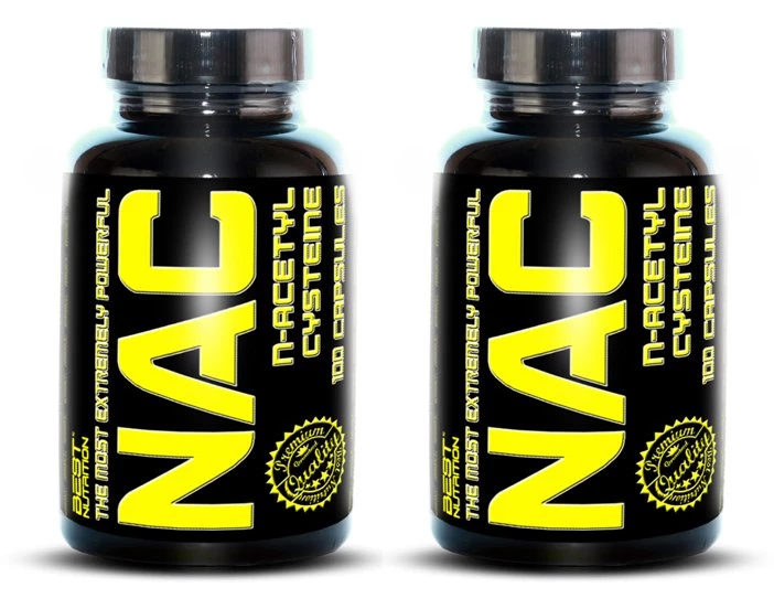 1+1 Zadarmo: NAC (N-acetylcysteine) - Best Nutrition 100 kaps. + 100 kaps.