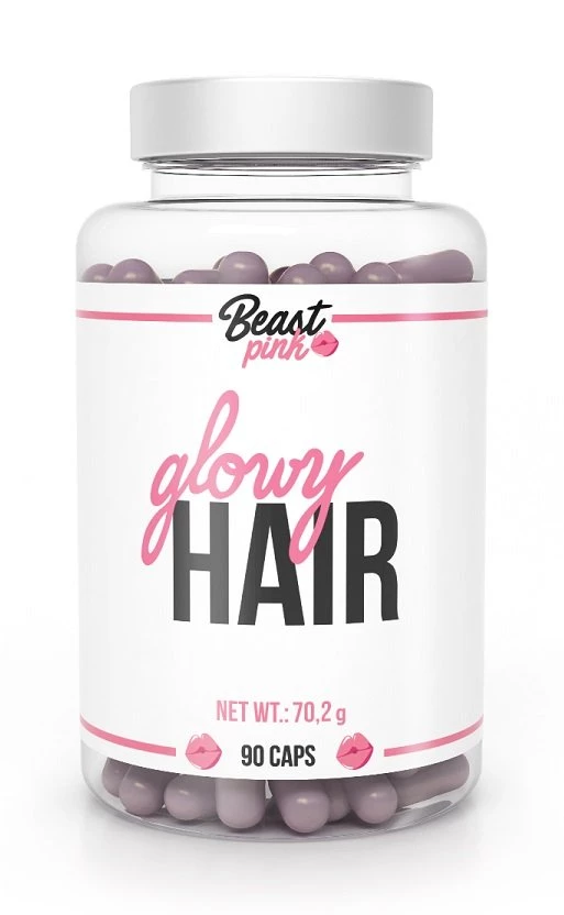 Glowy Hair - Beast Pink 90 kaps.