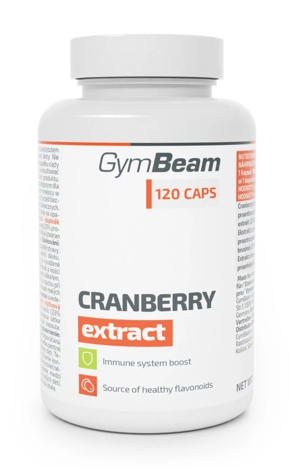 Cranberry Extract - GymBeam 120 kaps.
