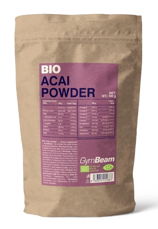 Bio Acai Powder - GymBeam 100 g