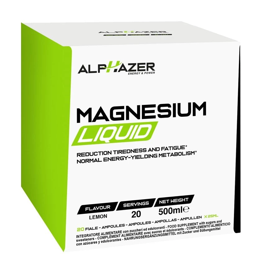 Magnesium Liquid - Alphazer 20 x 25 ml. Lemon
