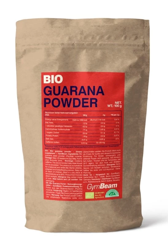 Bio Guarana Powder - GymBeam 100 g