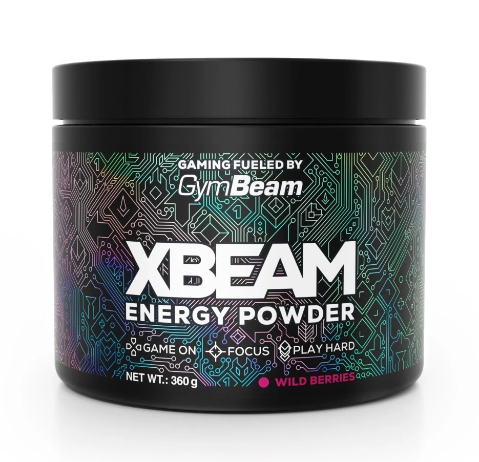 XBEAM Energy Powder - GymBeam 360 g Strawberry Kiwi 
