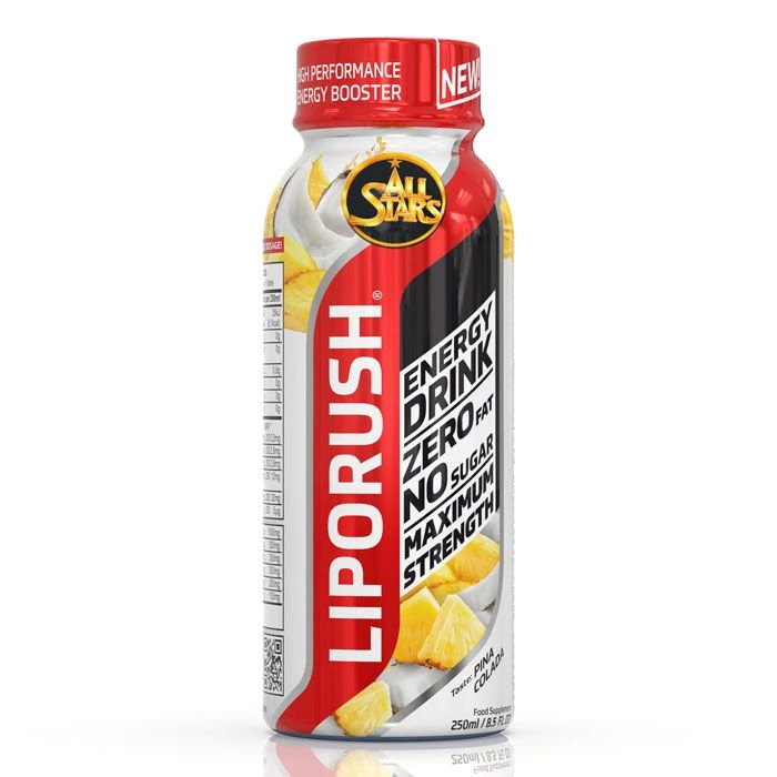Liporush Energy Drink - All Stars 250 ml. Peach Ice Tea