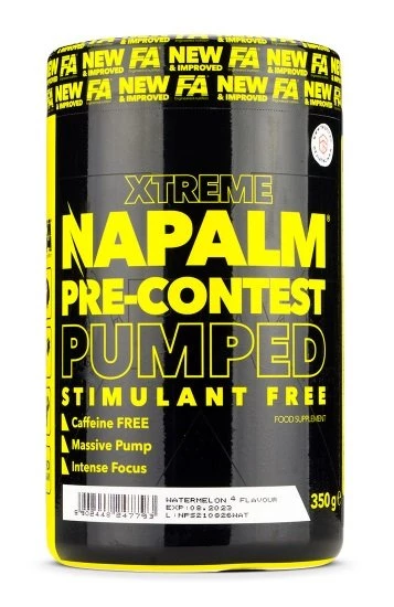 Xtreme Napalm Pumped Stimulant Free - Fitness Authority 350 g Mango Lemon