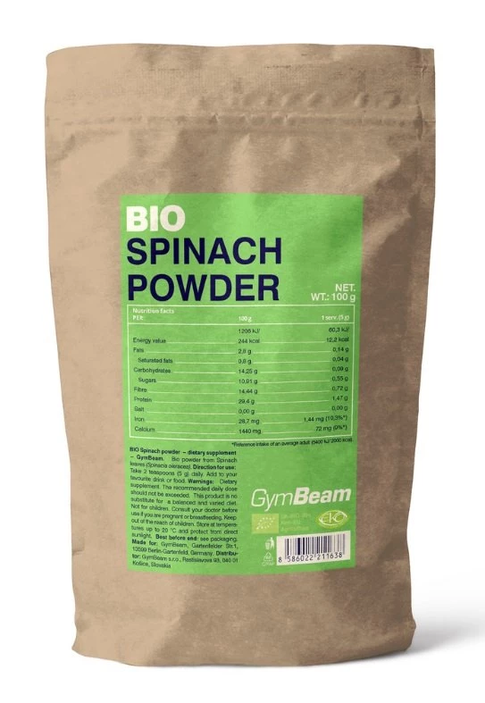 Bio Spinach Powder - GymBeam 100 g