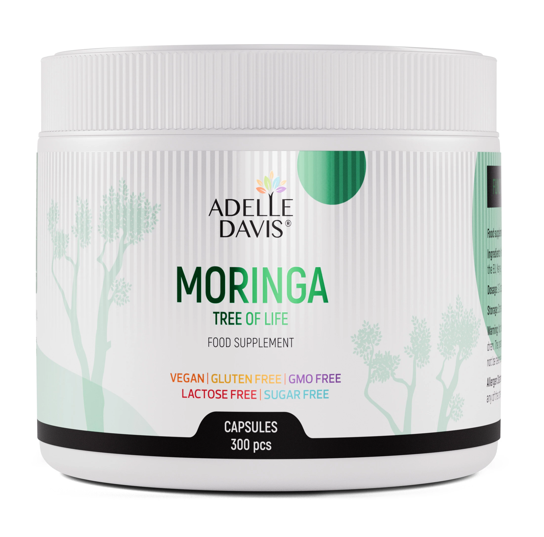 Adelle Davis - Moringa 930 mg, 300 kapsúl