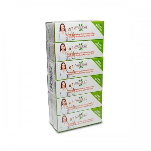 NATURAL Multi VitaMinerál FORTE, 5+1 (180 gélových kapsúl) -  - komplexný multivitamín