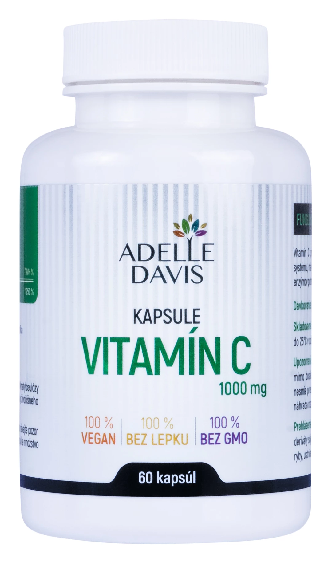 Adelle Davis - Vitamín C 1000 mg, 60 kapsúl
