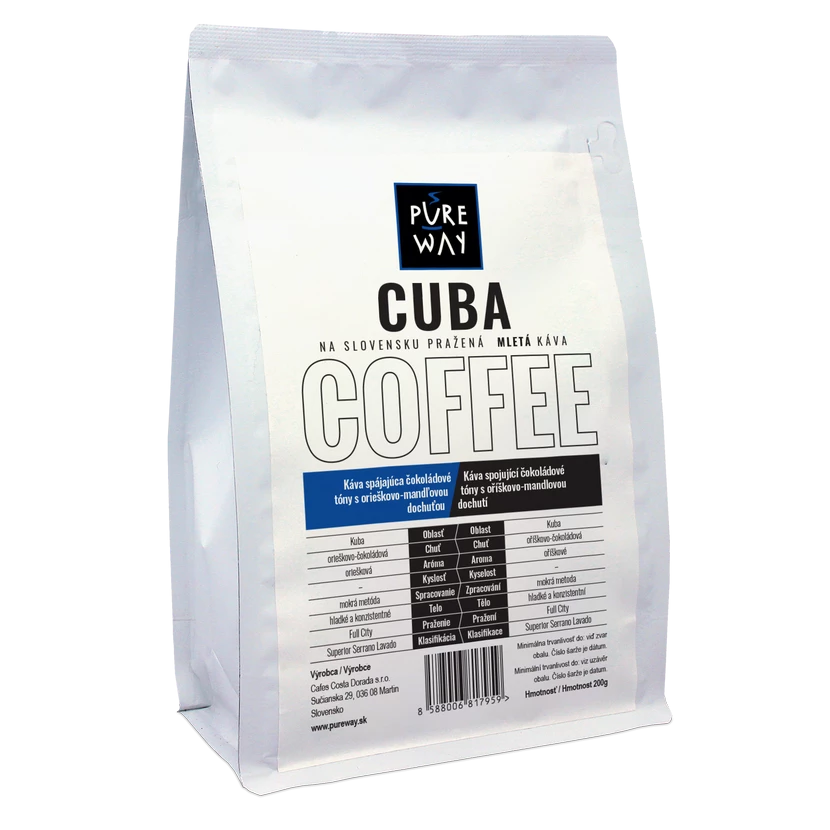 Pure Way Cuba odrodová káva mletá 200g