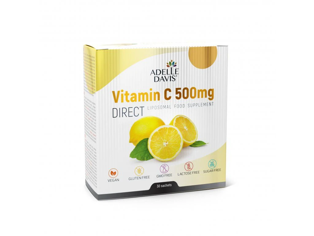 Adelle Davis - Vitamin C 500mg DIRECT, lipozomálny doplnok výživy, 30 sáčkov