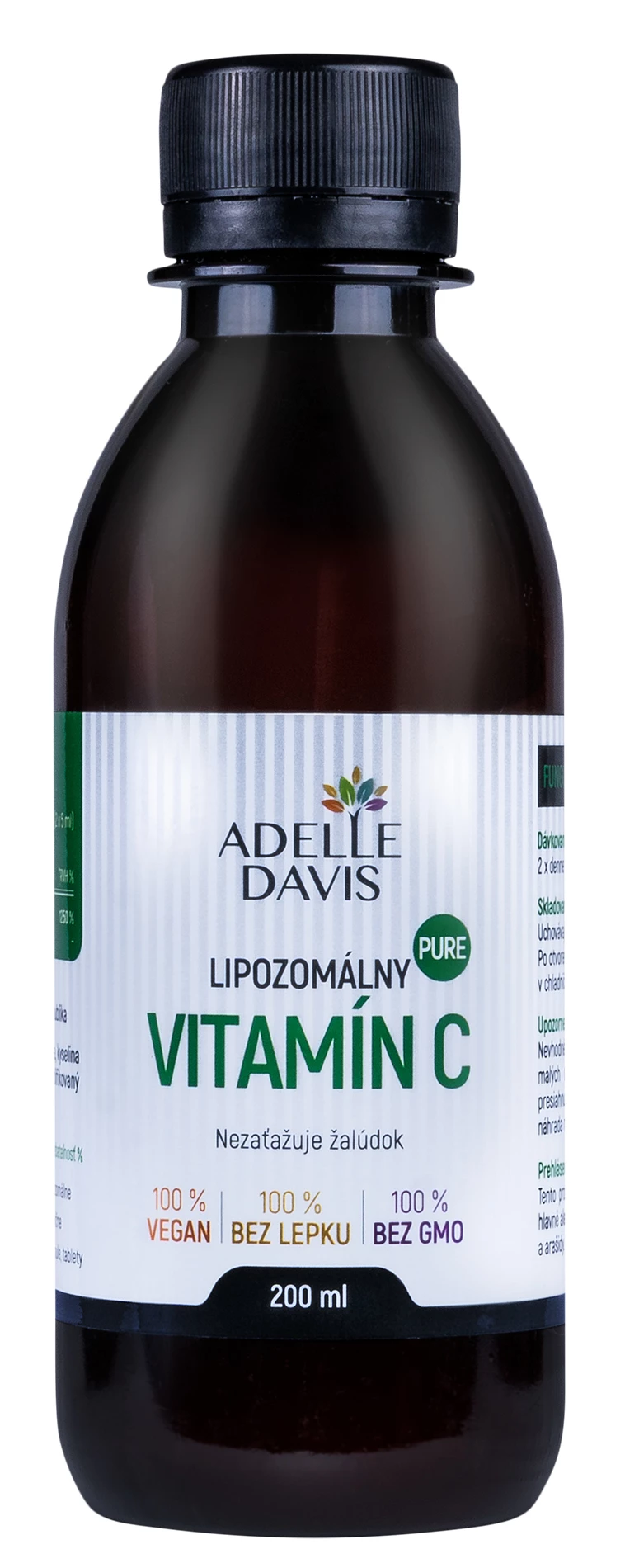 Adelle Davis - Lipozomálny vitamín, C 200 ml, veľmi čistý