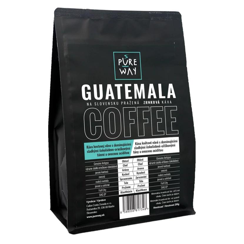 Pure Way Guatemala odrodová káva zrnková 200g