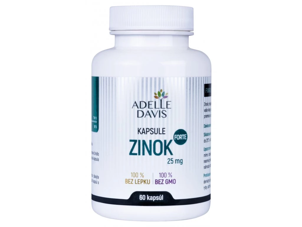 Adelle Davis - Zinok Forte, 25 mg, 60 kapsúl - Exsp. 12/2022